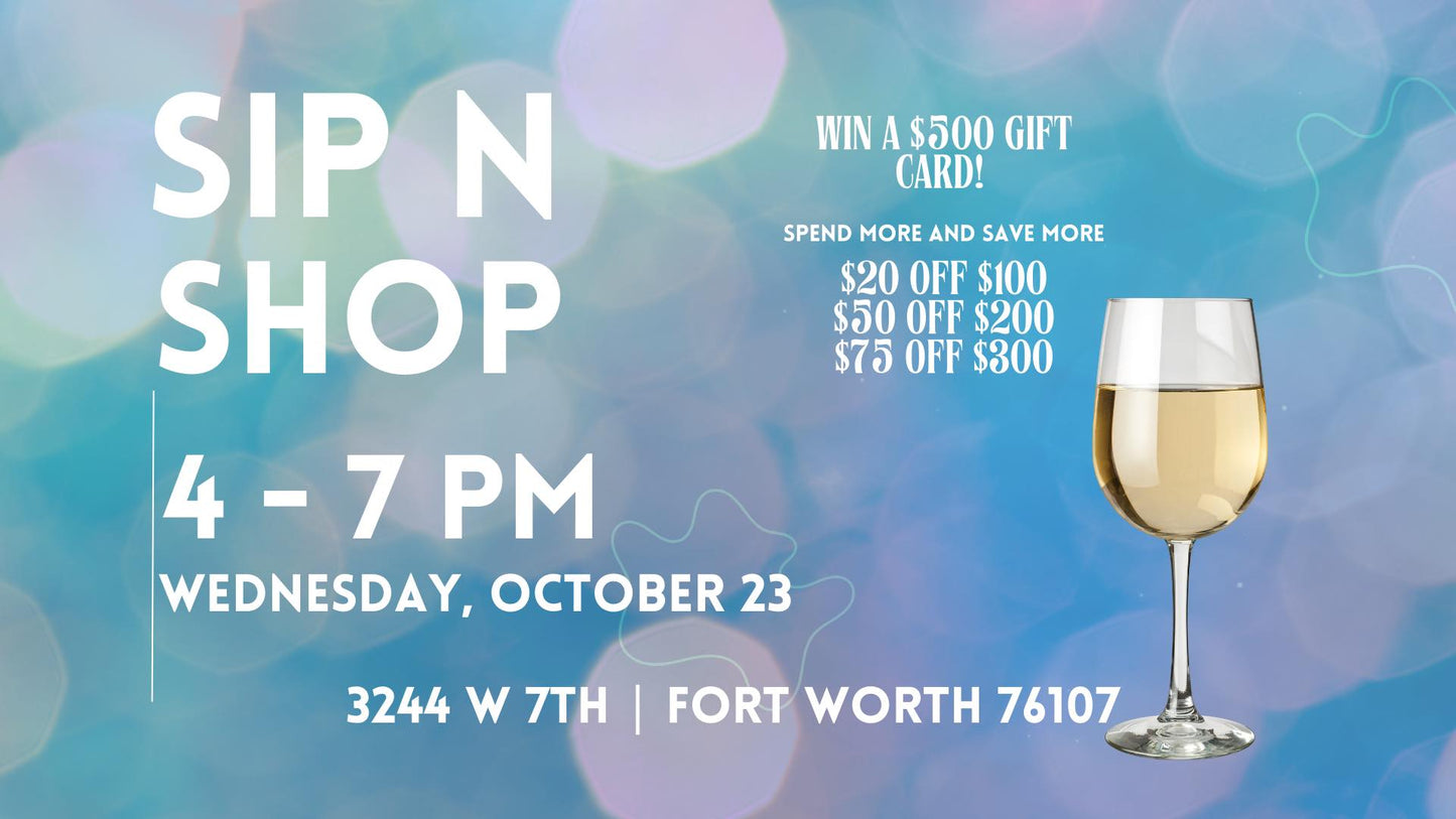 Sip N Shop at Move Athleisure in Fort Worth, TX | Wednesday, October 23, 2024