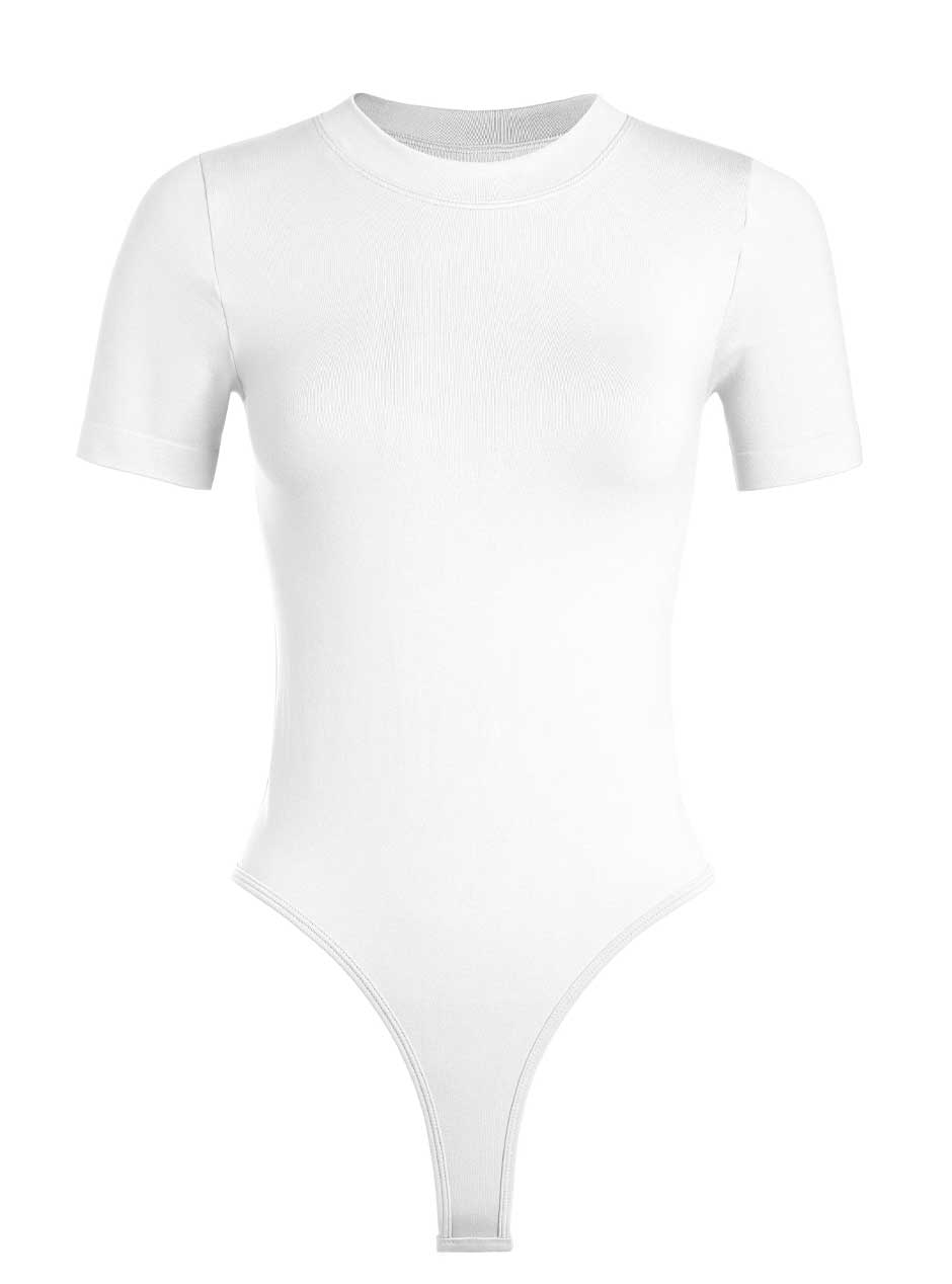 Women's Short Sleeve Smooth Bodysuit