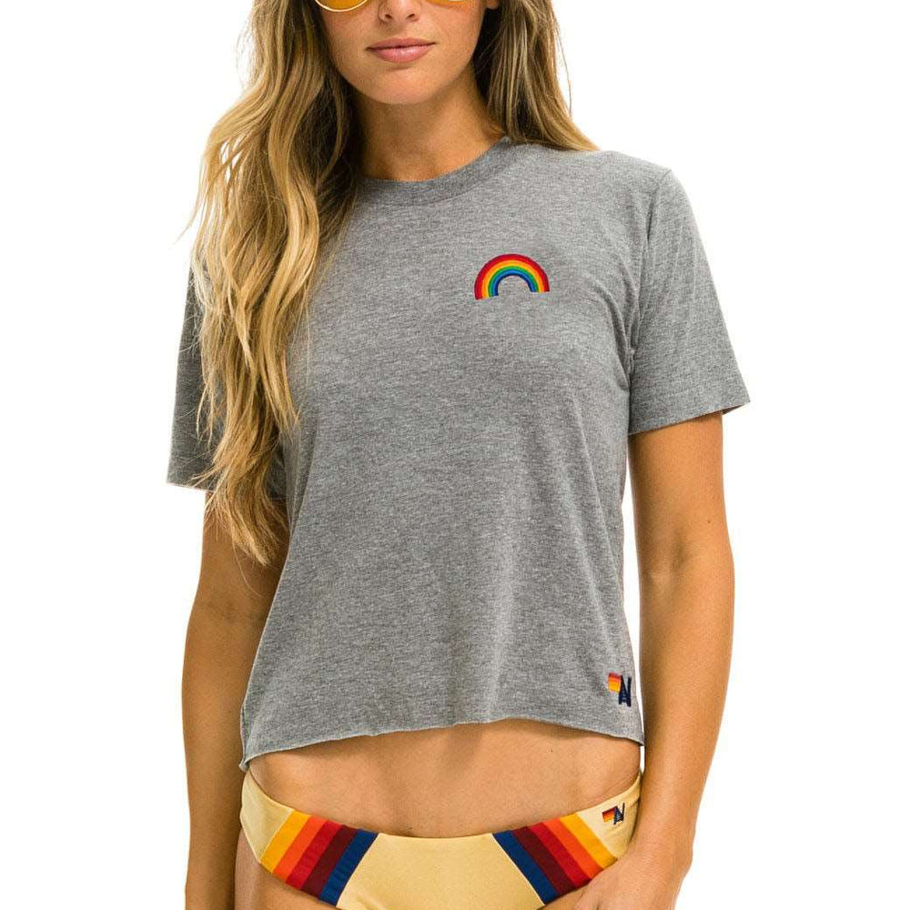 
                      
                        Aviator Nation Rainbow Embroidery Tee White
                      
                    