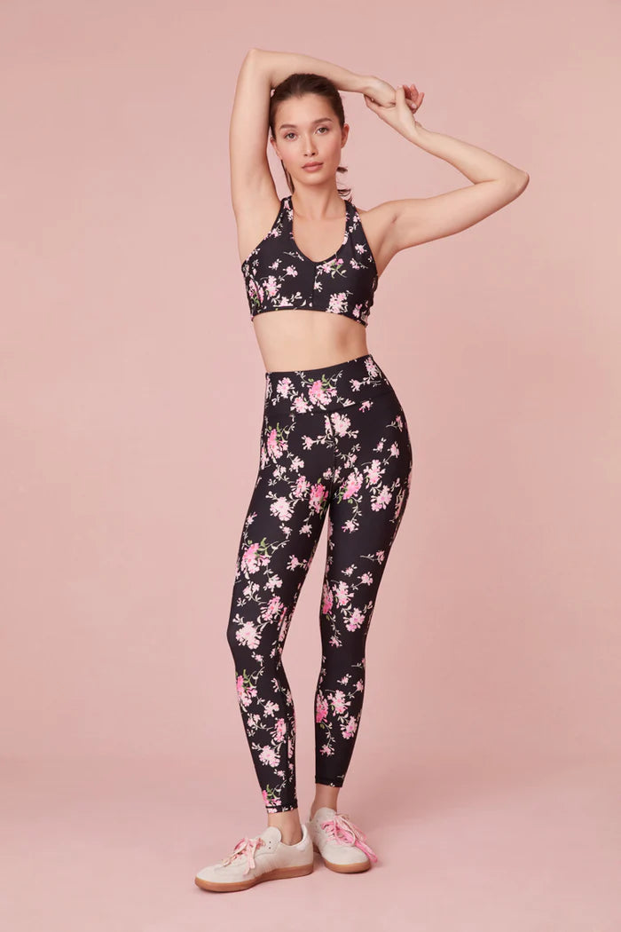 LoveShackFancy Jutta High-Rise Performance Floral Leggings Aurora Nights