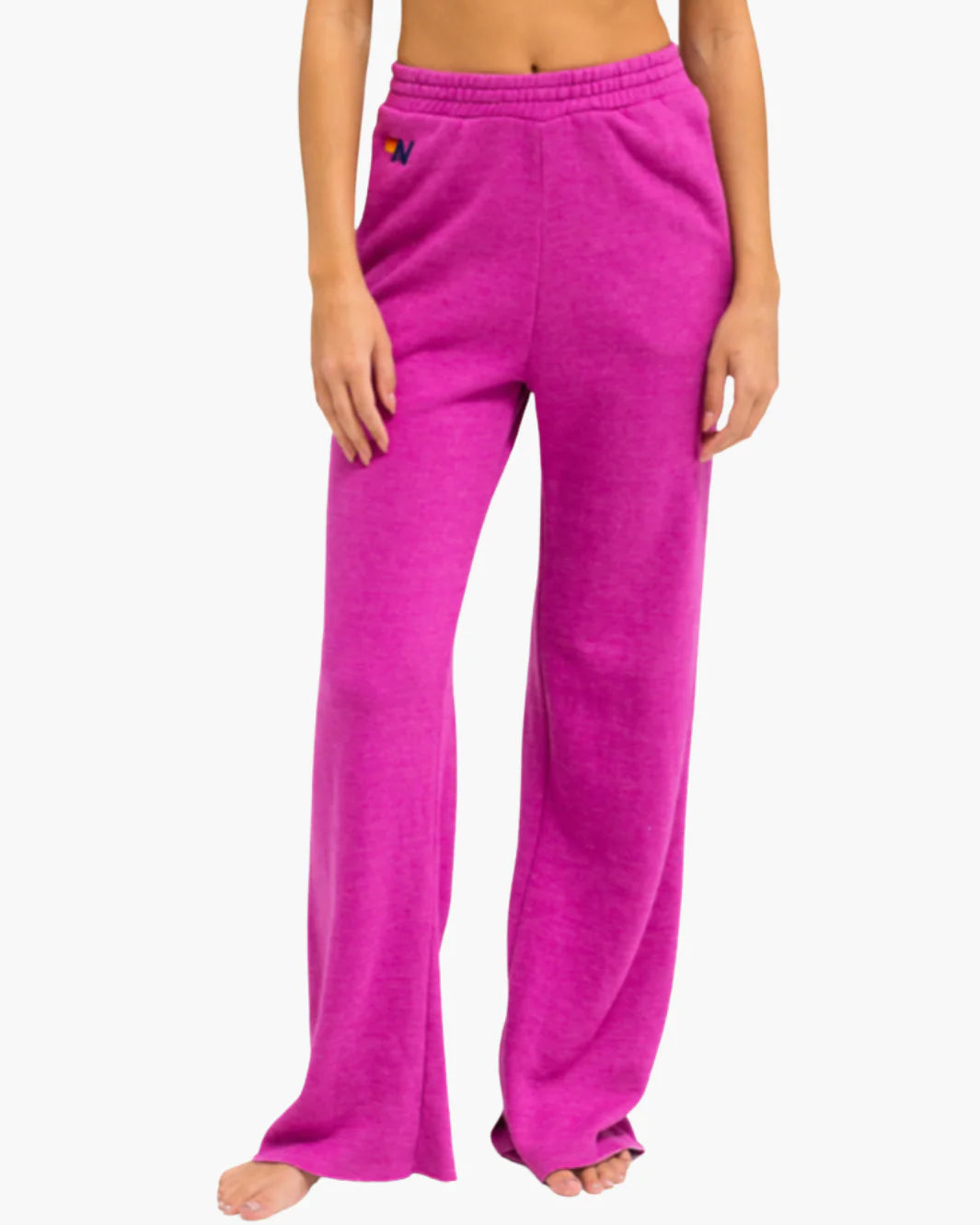 Aviator Nation Wide Leg Pocket Sweatpant Magenta