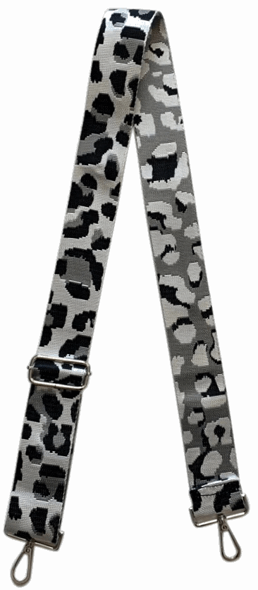 Ah-Dorned Silver Ground Cheetah Strap