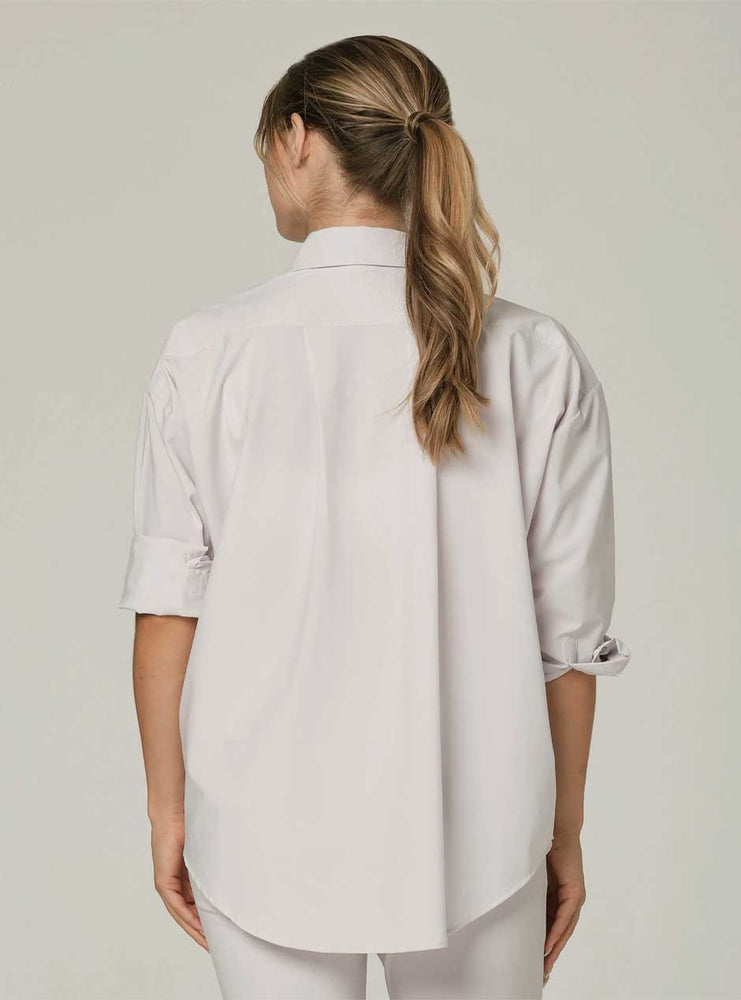 
                  
                    925 Fit Women's Black Tie Button Down Long Sleeve Shirt - Rose Water Off White
                  
                