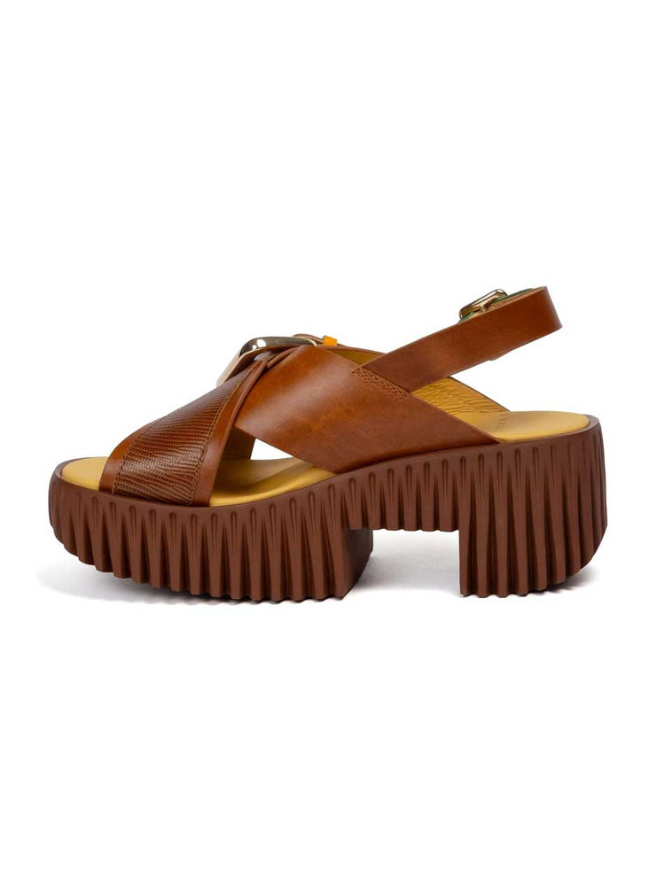 4CCCCEES Women's Plia Juna Sandals - Brown