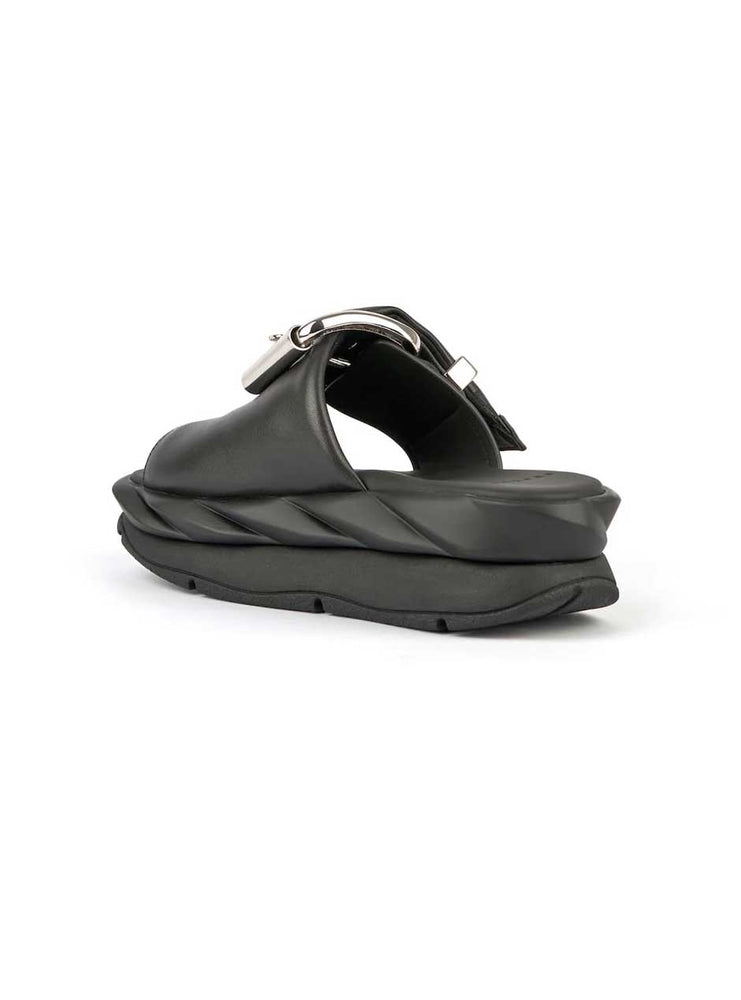 
                      
                        4CCCCEES Women's Mellow Glow Black Sandals
                      
                    