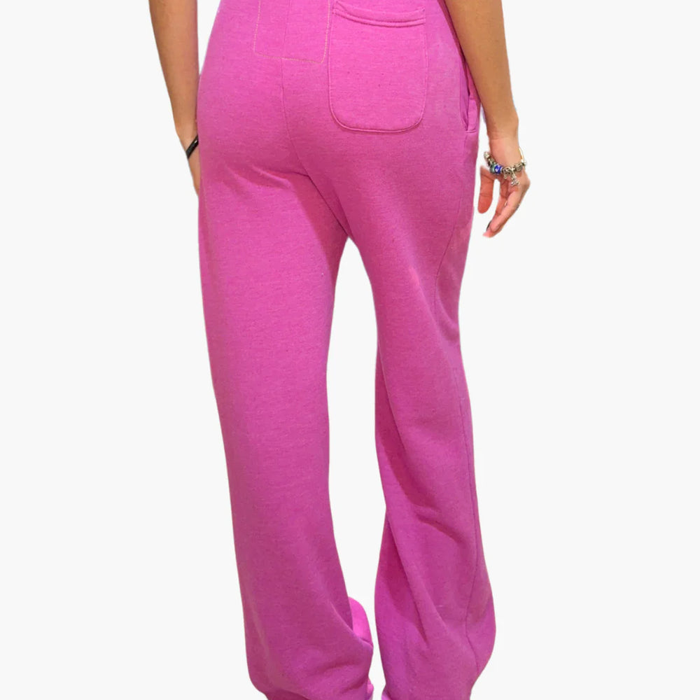 Aviator Nation Wide Leg Pocket Sweatpant Magenta