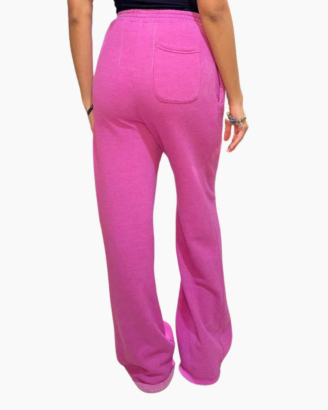 Aviator Nation Wide Leg Pocket Sweatpant Magenta