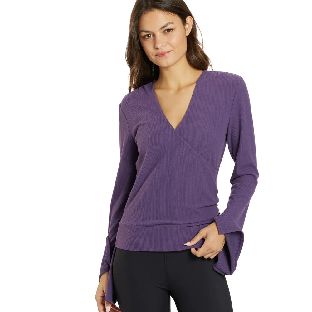 
                      
                        Thrive Société Women's Pleated Wrap Pullover - Loganberry Purple
                      
                    