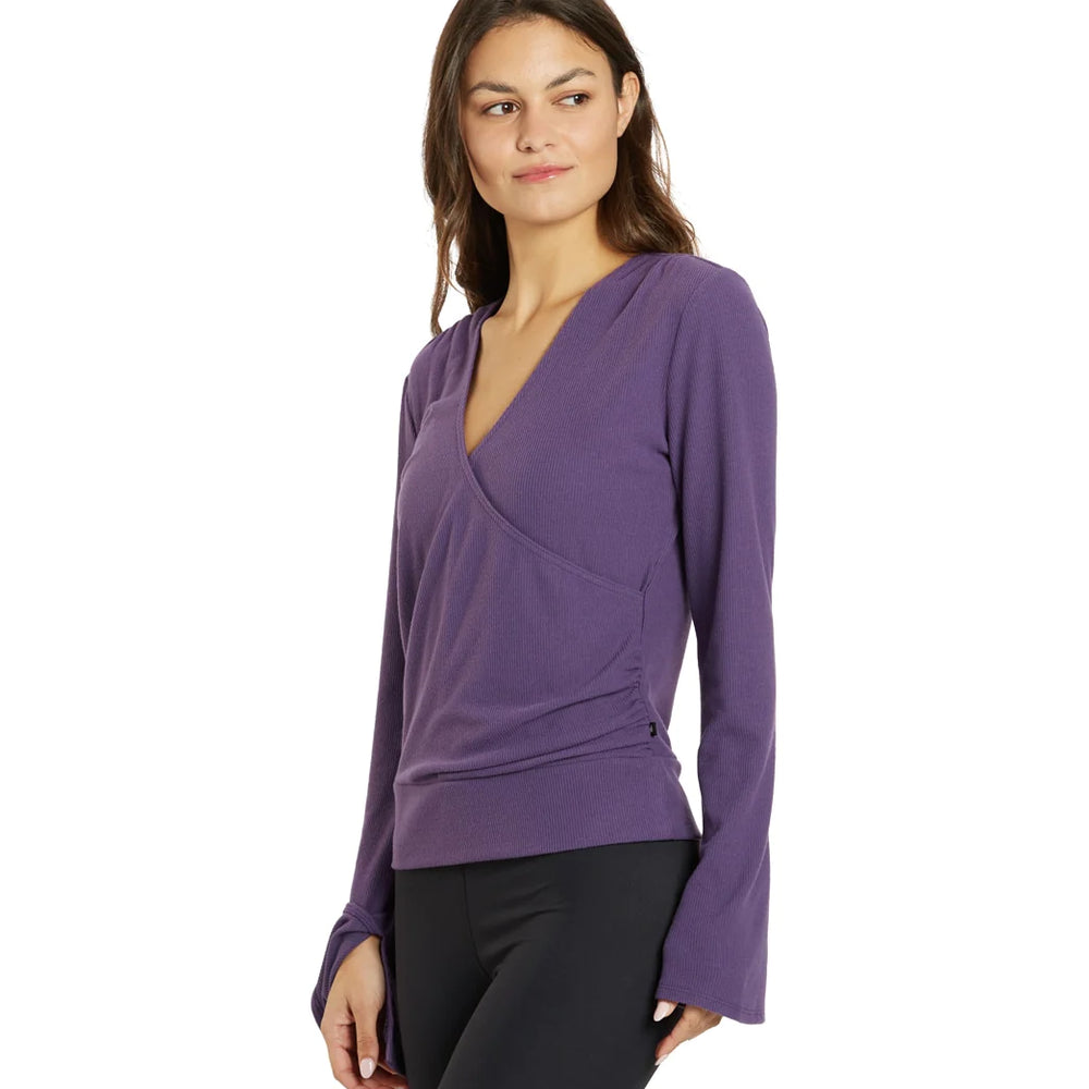 
                      
                        Thrive Société Women's Pleated Wrap Pullover - Loganberry Purple
                      
                    