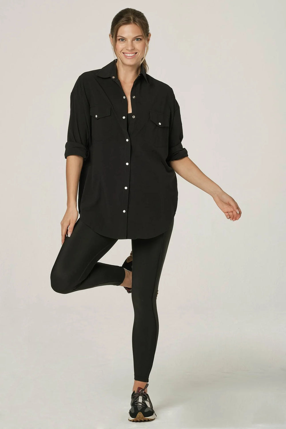 925 Fit Wild West Black Shirt