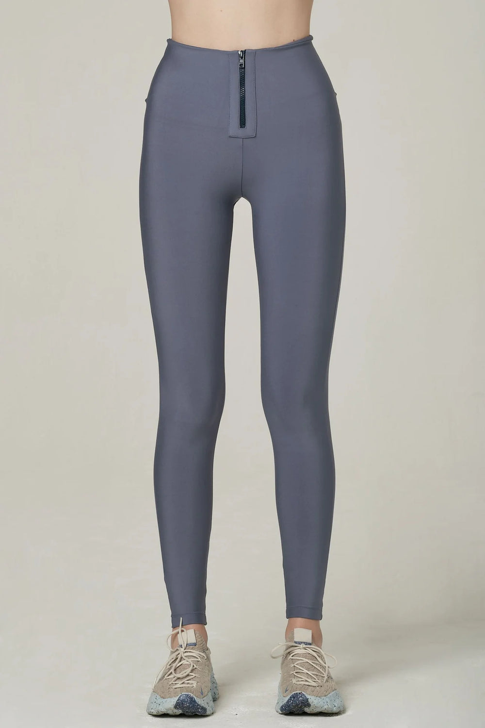 925 Fit Women's Case Closed High Rise Zippered Leggings - Blu-S Steel Blue