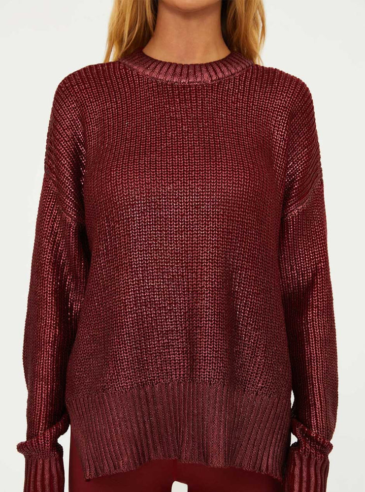 
                      
                        Beach Riot Women's Callie Oversized Sweater - Limited Edition Merlot Shine Red
                      
                    