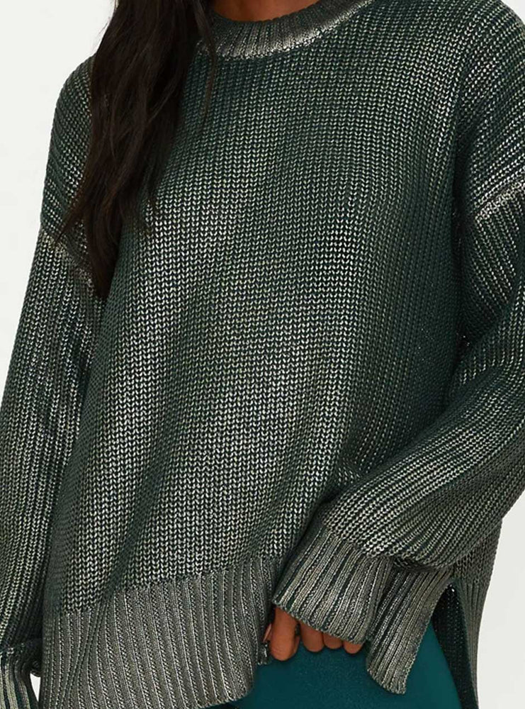 
                      
                        Beach Riot Women's Callie Oversized Sweater - Limited Edition Pine Shine Gree
                      
                    