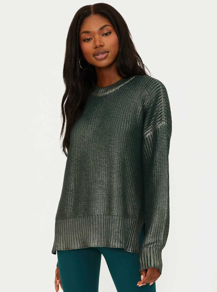 
                      
                        Beach Riot Women's Callie Oversized Sweater - Limited Edition Pine Shine Gree
                      
                    