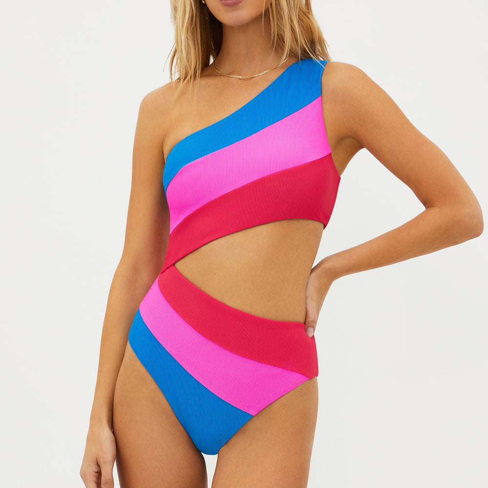 
                      
                        Beach Riot Women's Joyce One Piece Bathing Suit - Orchid Colorblock Multi
                      
                    