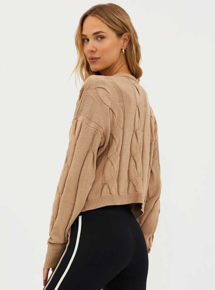 
                  
                    Beach Riot Women's Clarice Cable Knit Cropped Sweater - Sandshell Tan
                  
                