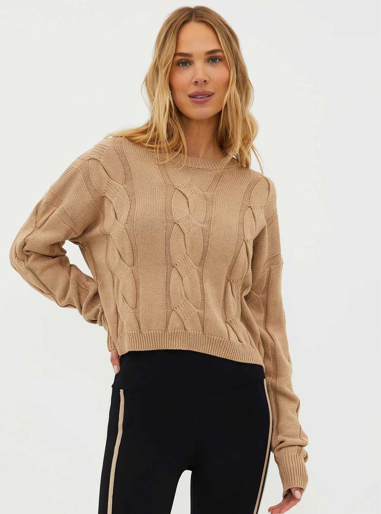 
                  
                    Beach Riot Women's Clarice Cable Knit Cropped Sweater - Sandshell Tan
                  
                