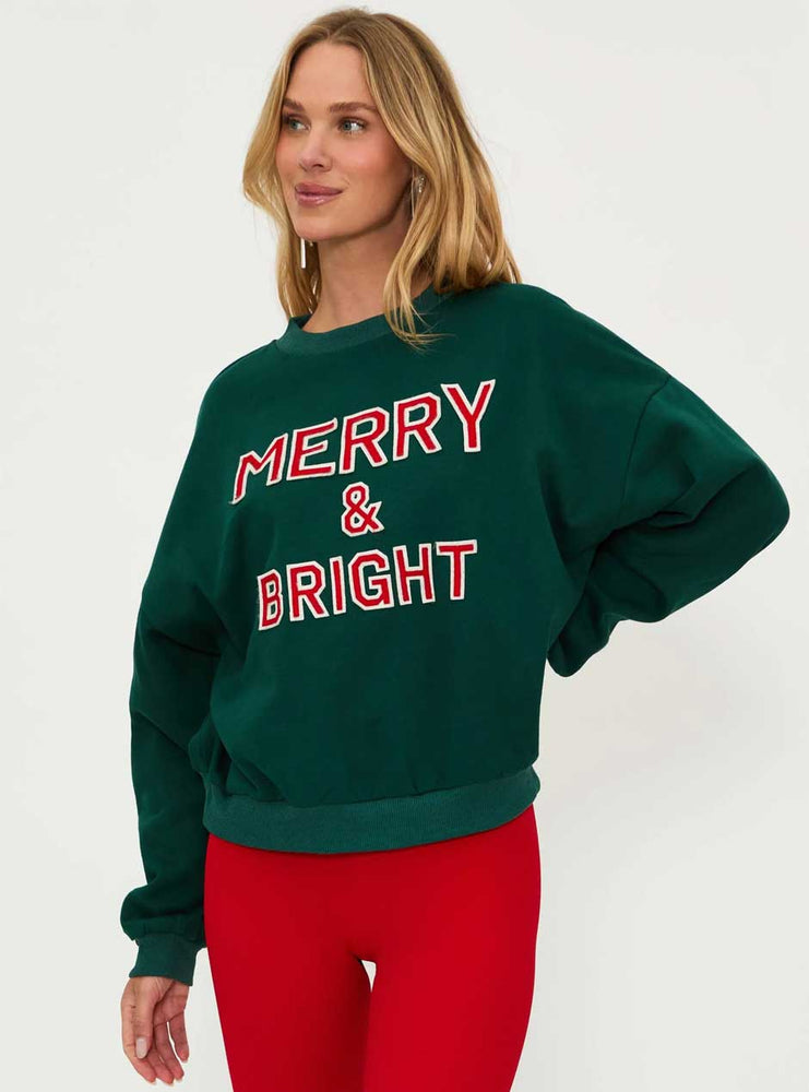 
                      
                        Beach Riot Women's Devyn Merry & Bright Oversized Sweatshirt - Pine Green
                      
                    