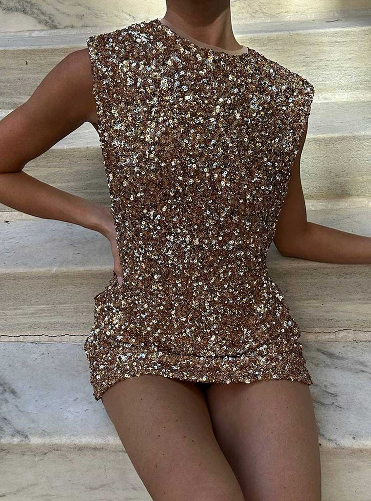 
                  
                    Beach Riot Women's Mirabel Sequin Mini Dress - Gold Sparkle
                  
                