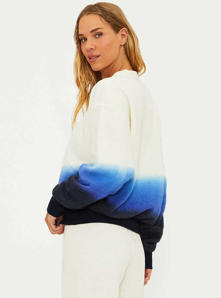 
                      
                        Beach Riot Women's Kenzlie Hand Dyed Pullover Sweatshirt - Limited Edition Egret White Ombre Blue
                      
                    