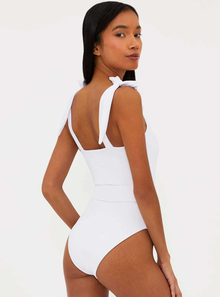 
                  
                    Beach Riot Women's Sydney One Piece Belted Swim Suit - White
                  
                