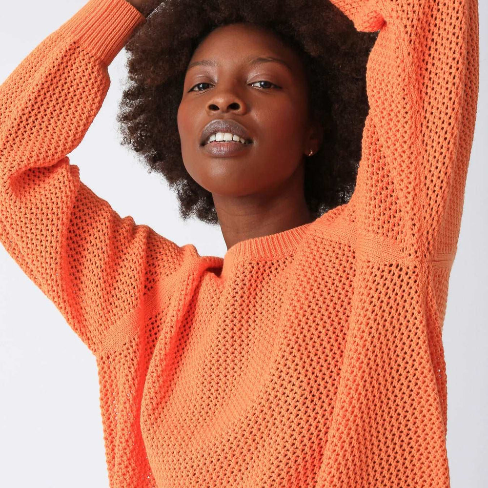 
                      
                        Electric & Rose Chloe Cotton Sweater - Tangerine
                      
                    