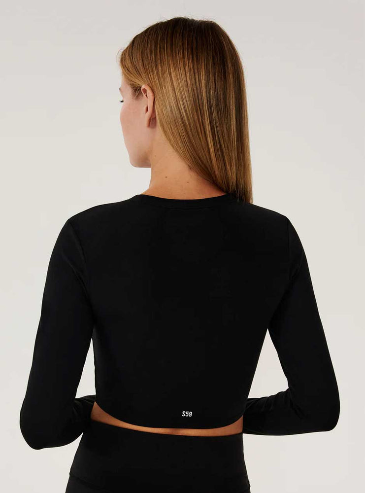 
                      
                        Splits59 Women's Louise Rib Long Sleeve Crop Top
                      
                    