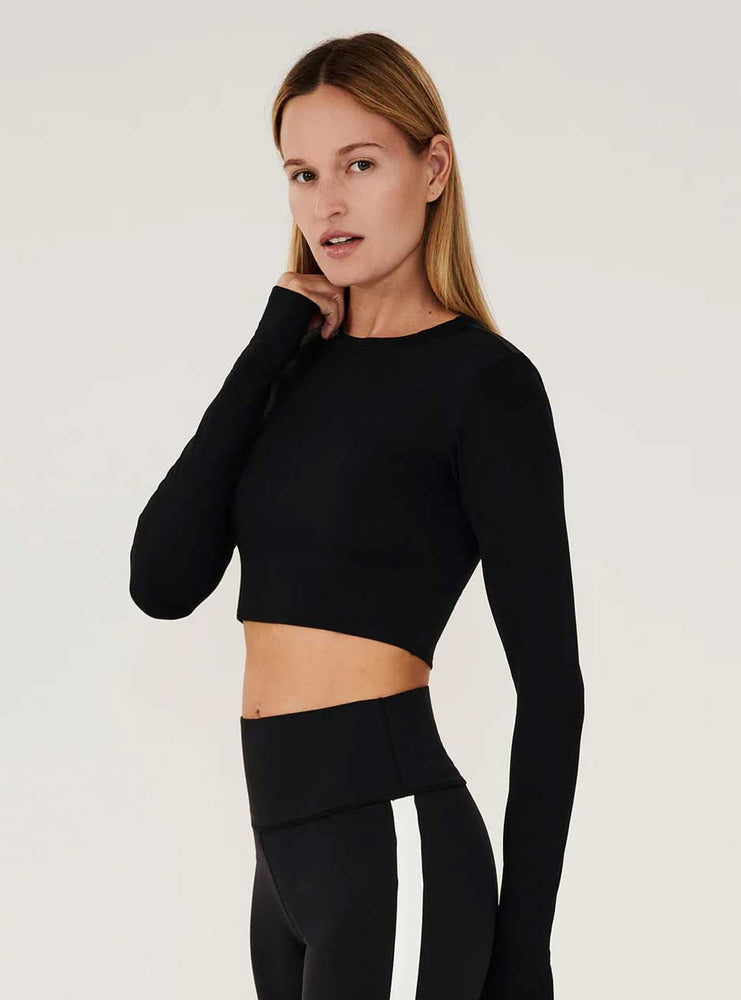 
                      
                        Splits59 Women's Louise Rib Long Sleeve Crop Top
                      
                    