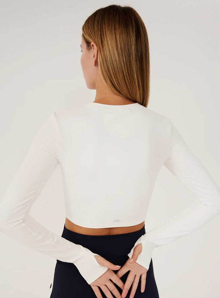 
                      
                        Splits59 Women's Louise Rib Long Sleeve Crop Top
                      
                    