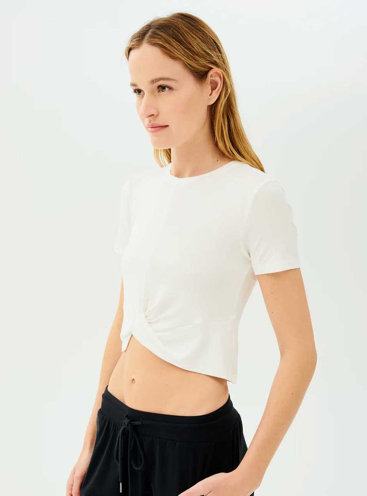 
                  
                    Splits59 Women's Daisy Jersey Cropped Tee - Ivory
                  
                