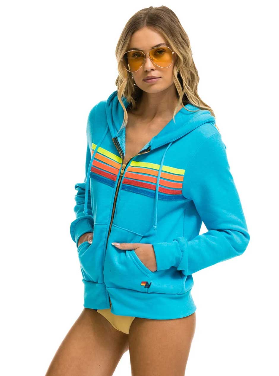 NEW 2pc Aviator Nation 5 Rainbow Stripe Sweatpants S Hoodie store XS