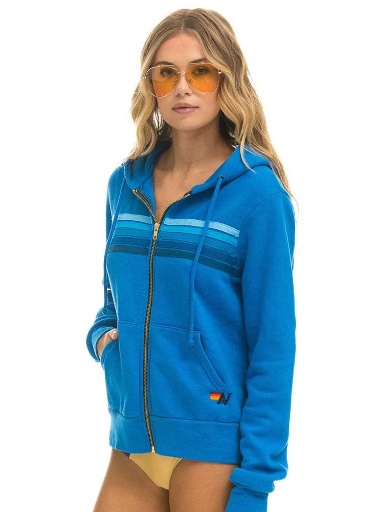 
                      
                        Aviator Nation Women's 5-Stripe Hoodie - Ocean Blue
                      
                    