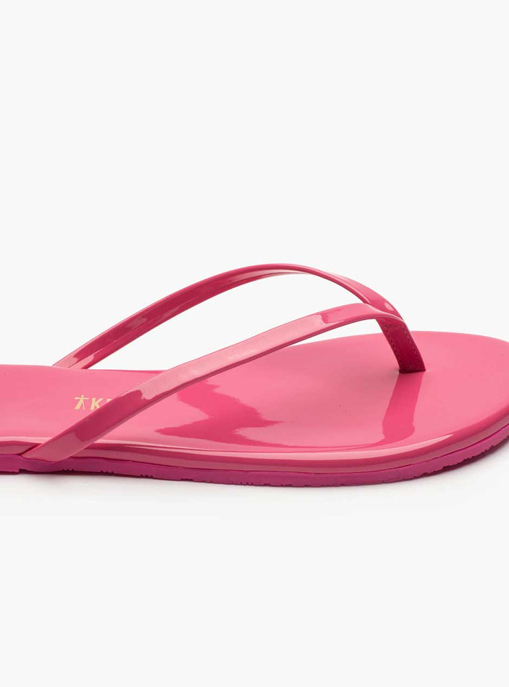 
                  
                    TKEES Women's Lily Patent Flip-Flop Sandals - Hot Pink
                  
                