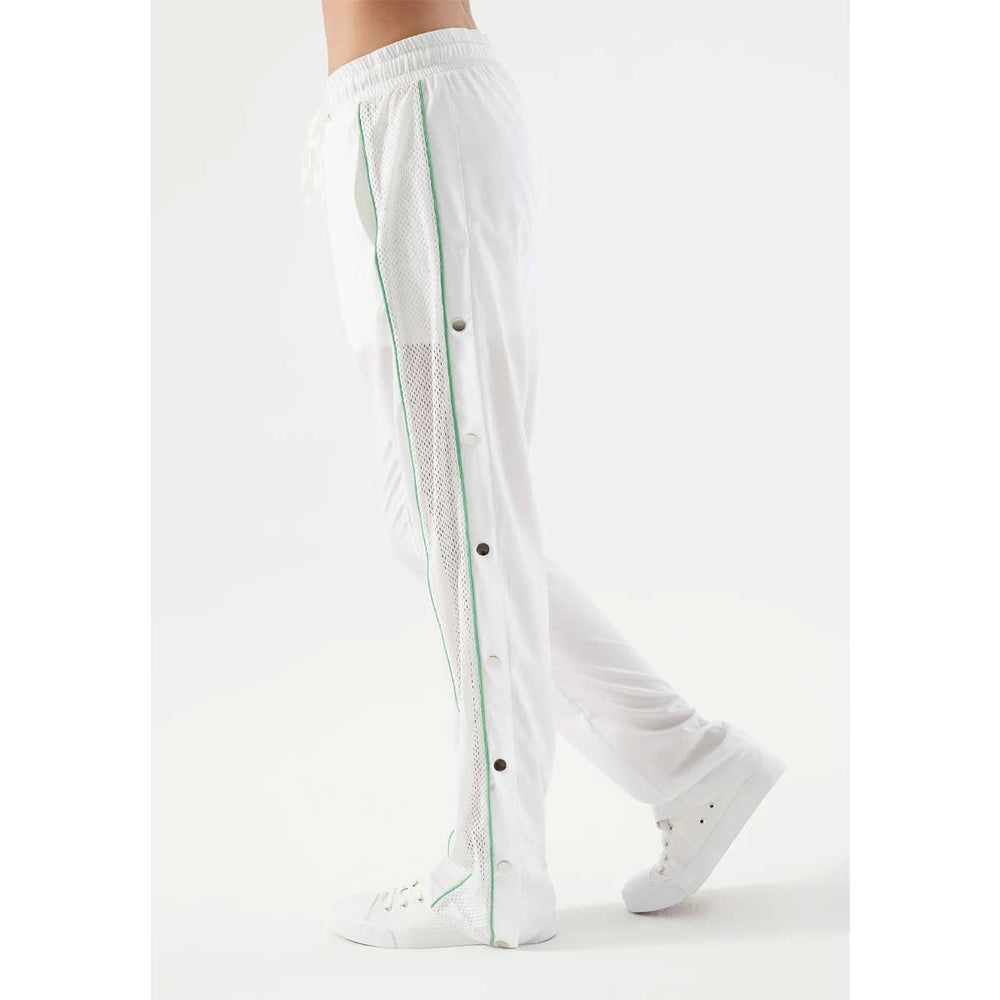 NUX Active Women' Martina Tear Away Athletic Pants - White Green