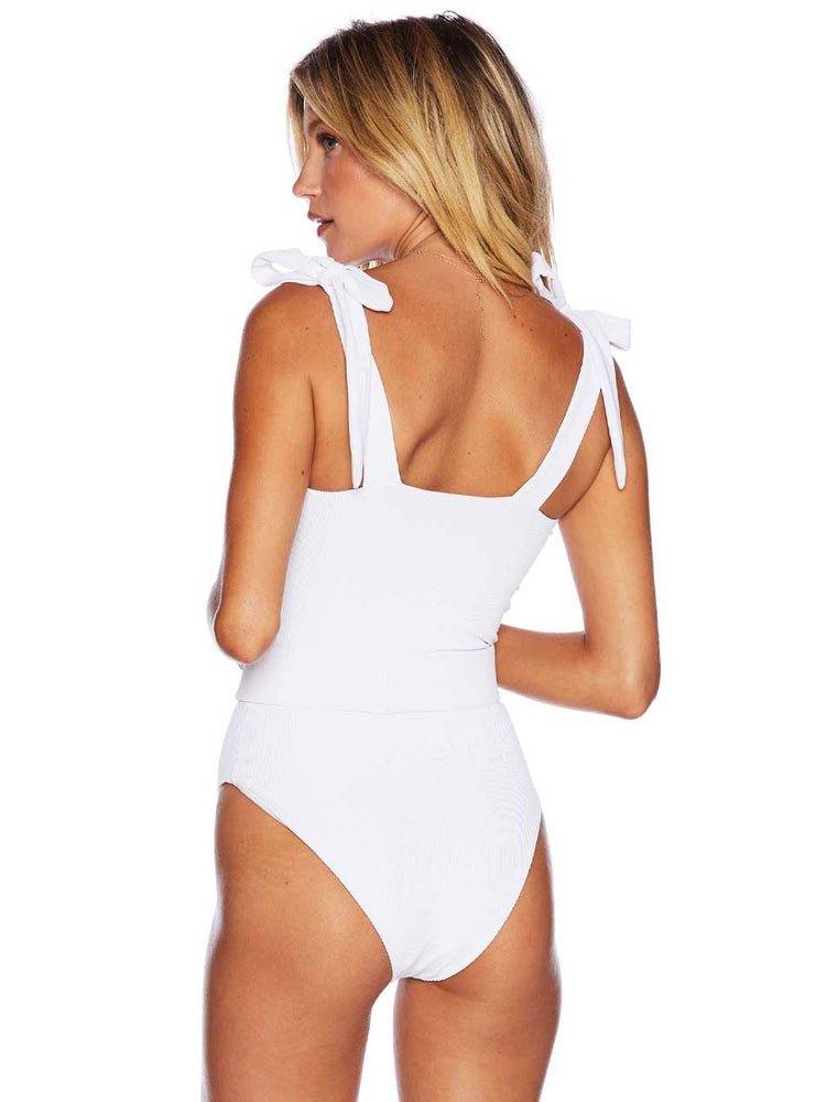 
                  
                    Beach Riot Women's Sydney One Piece Belted Swim Suit - White
                  
                