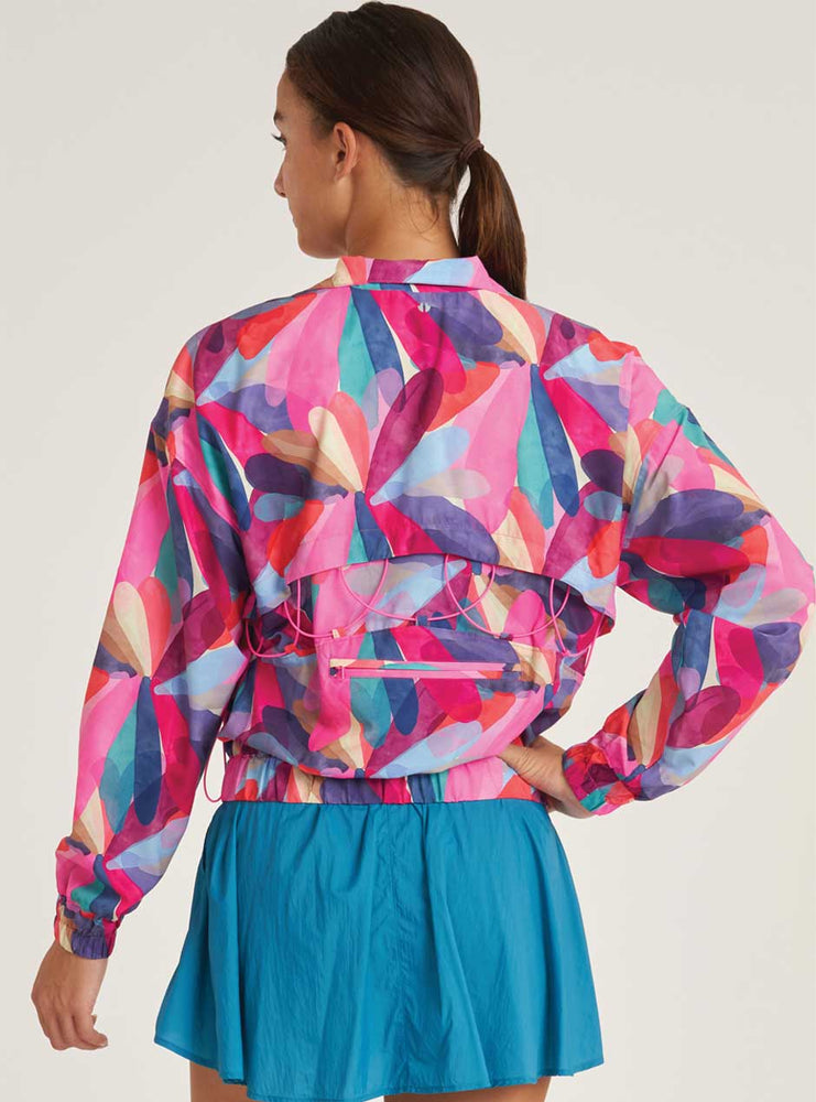 
                  
                    Thrive Société Women's Packable Bungee Windbreaker Jacket - Petal Print Pink
                  
                