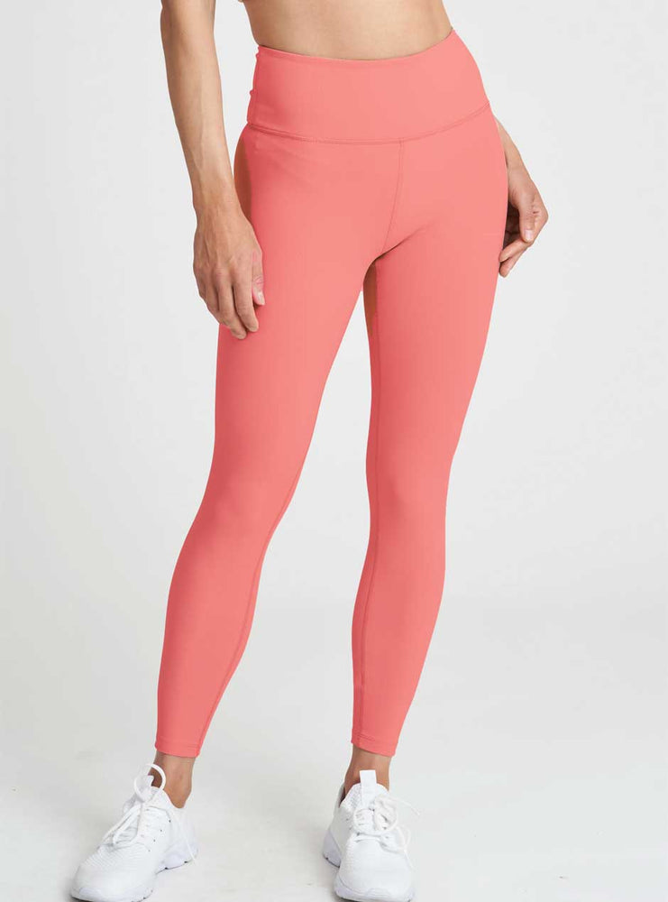 Thrive Société Women's Ribbed 7/8 Leggings - Flamingo