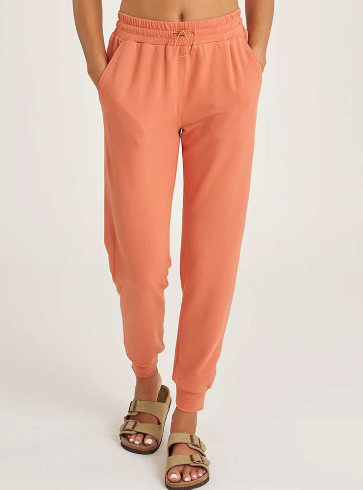 Thrive Société Women's Comforted Bungee Waist Joggers - Ochre