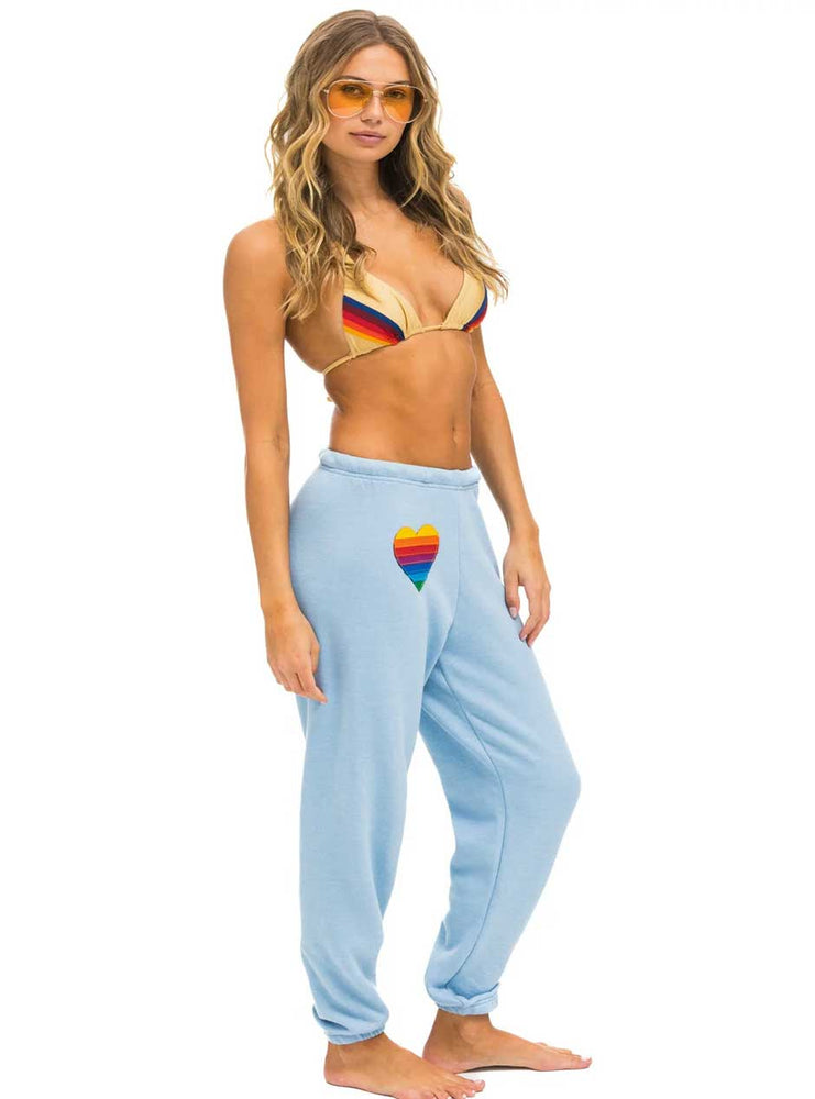 
                      
                        Aviator Nation Women's Rainbow Heart Stitch Sweatpants - Ice Blue
                      
                    