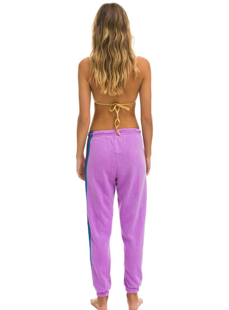 
                      
                        Aviator Nation Women's 5 Stripe Sweatpants - Neon Purple Pink Purple
                      
                    