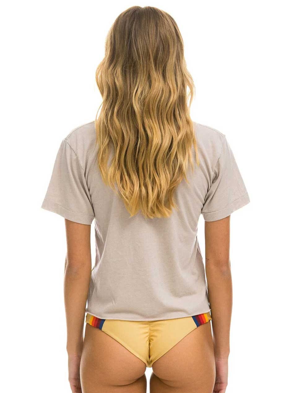 Aviator Nation Women's Logo Boyfriend Tee - Sand