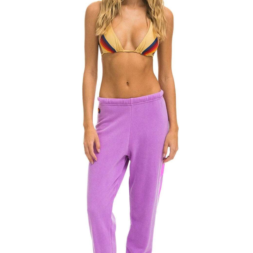 Aviator Nation Bolt Sweatpants Neon Purple/Neon Pink