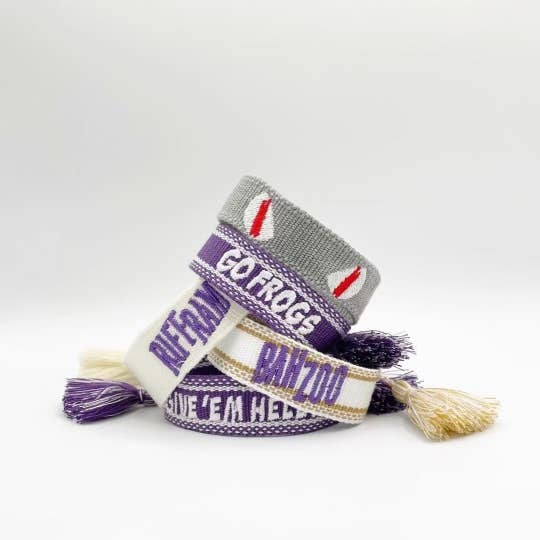 Peggy Falkenberg Designs RIFF RAM Game Day Bracelet - Purple