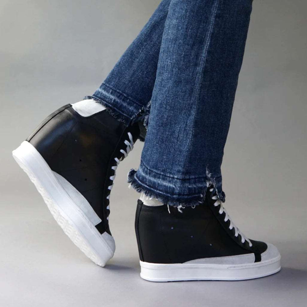 
                      
                        Cynthia Richard Fearless Black Wedge Sneaker
                      
                    