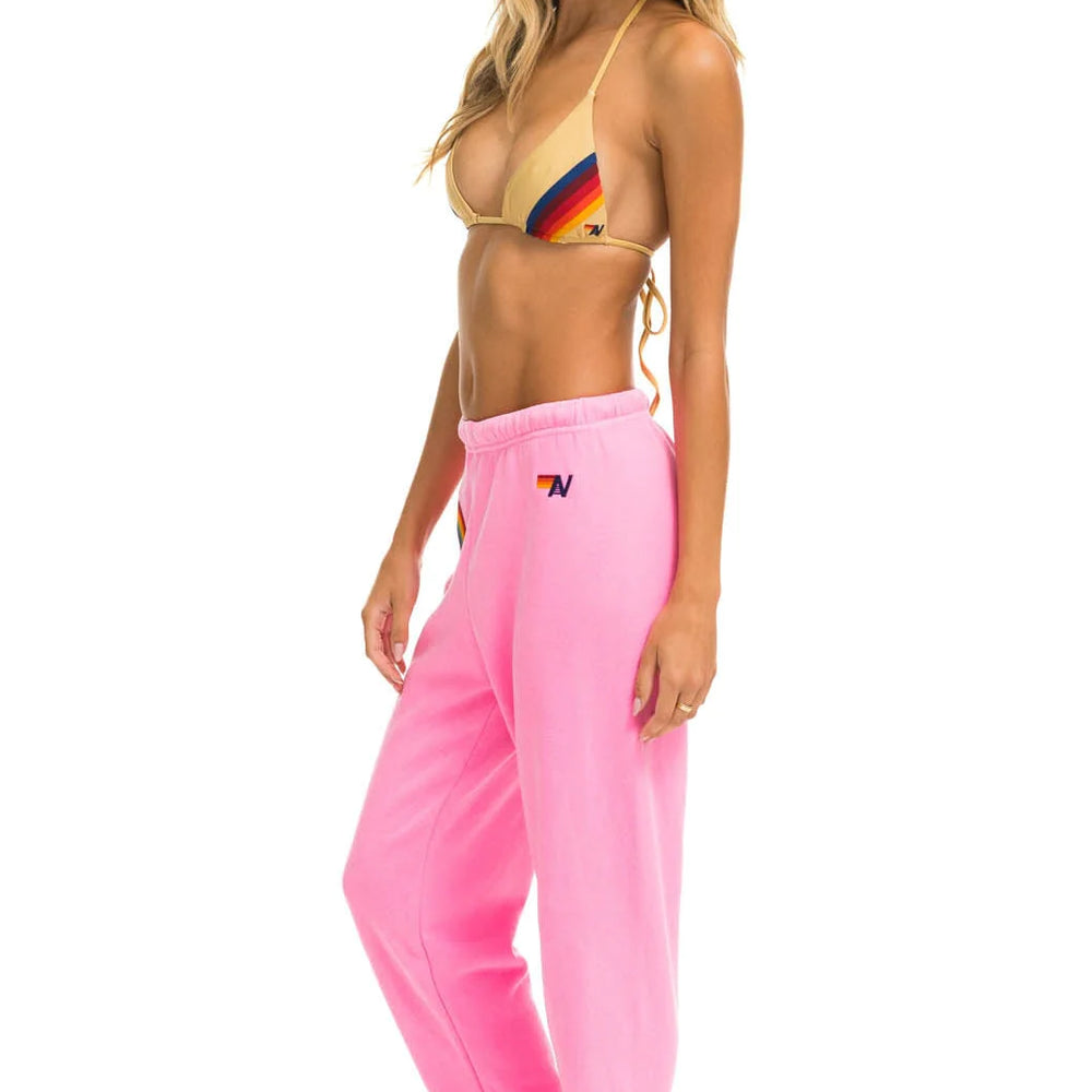 
                      
                        Aviator Nation Women's Rainbow Embroidery Sweatpants - Neon Pink
                      
                    