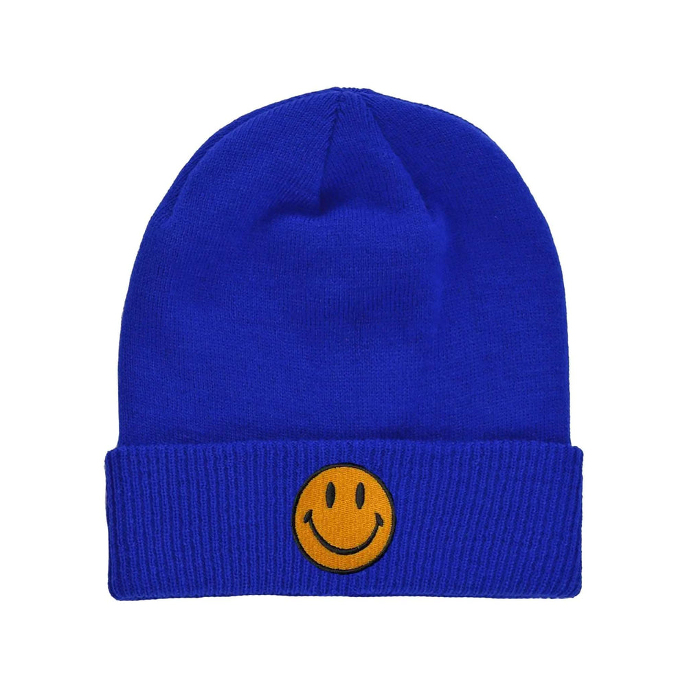 Aviator Nation Smiley Rib Cuff Beanie Royal