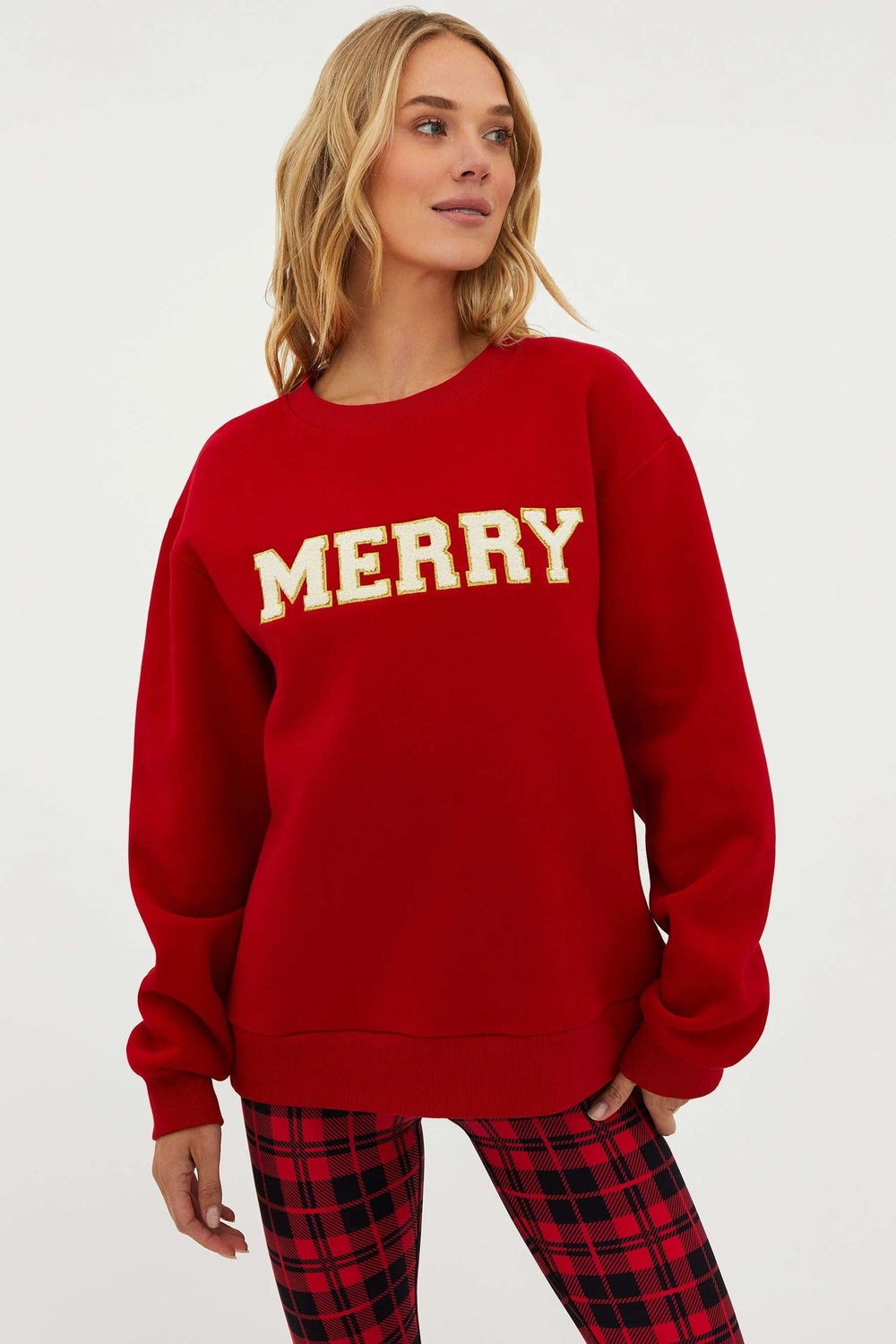 Beach Riot Dawn Sweatshirt Merry Red