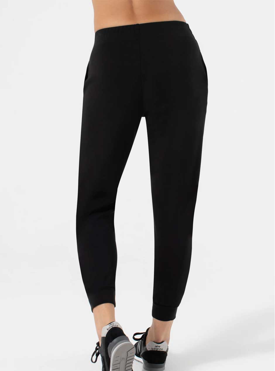 NUX Active Women's Yuki Sleek Fabric Jogger Pants - Black