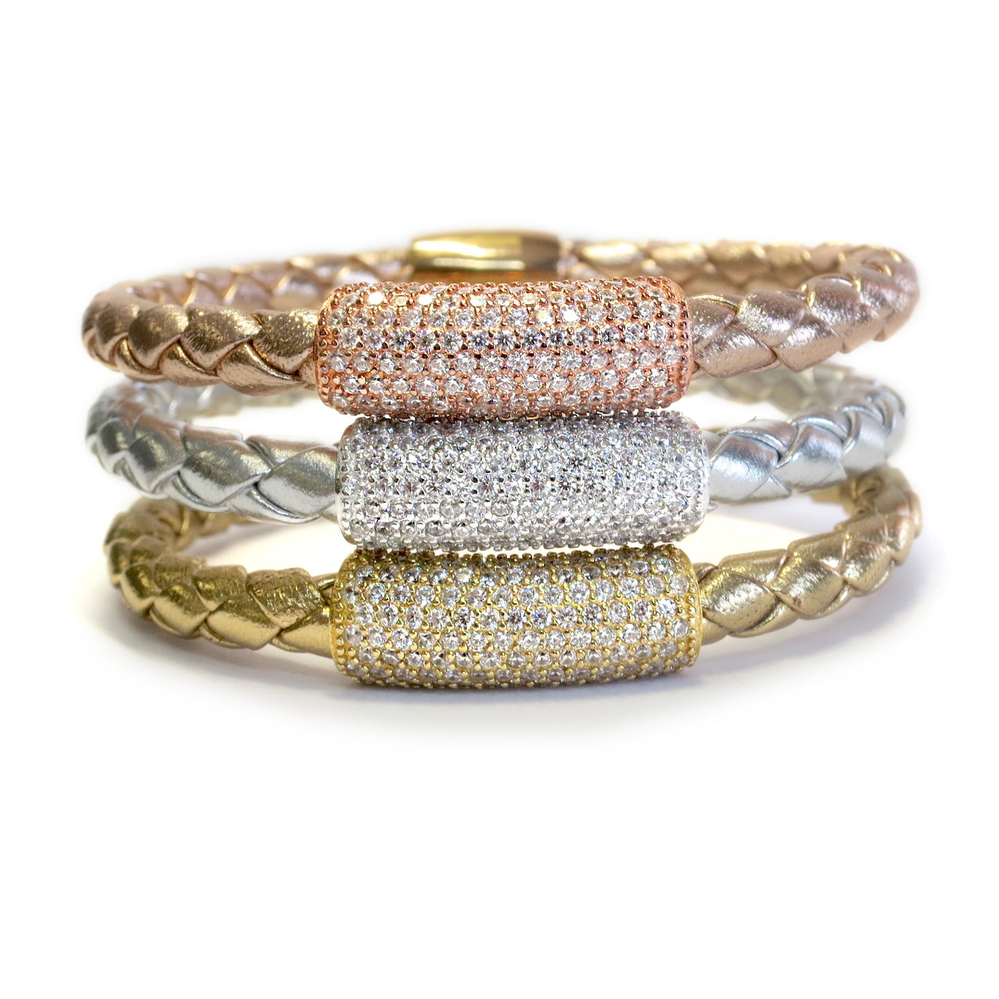 Liza Schwartz Sterling Silver Glam Bar Stack