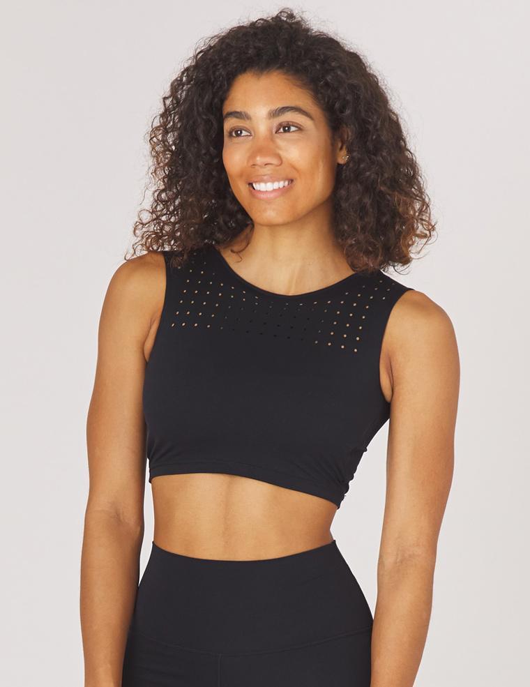 Glyder Mood Sports Bra Tank Top - Black